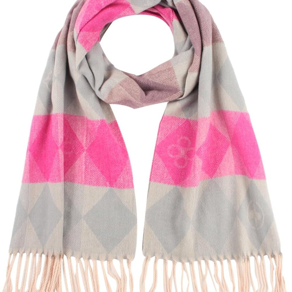 Womens Winter Scarf Lightweight Soft Shawl Tassel Scarf for Cold Weather